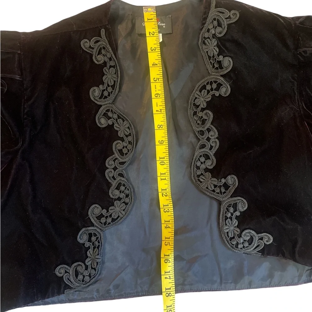 David Rose cropped vintage bolero, Black, Large - Picture 4 of 7